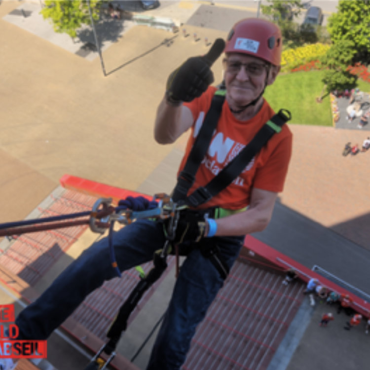 Anfield abseiler Norman